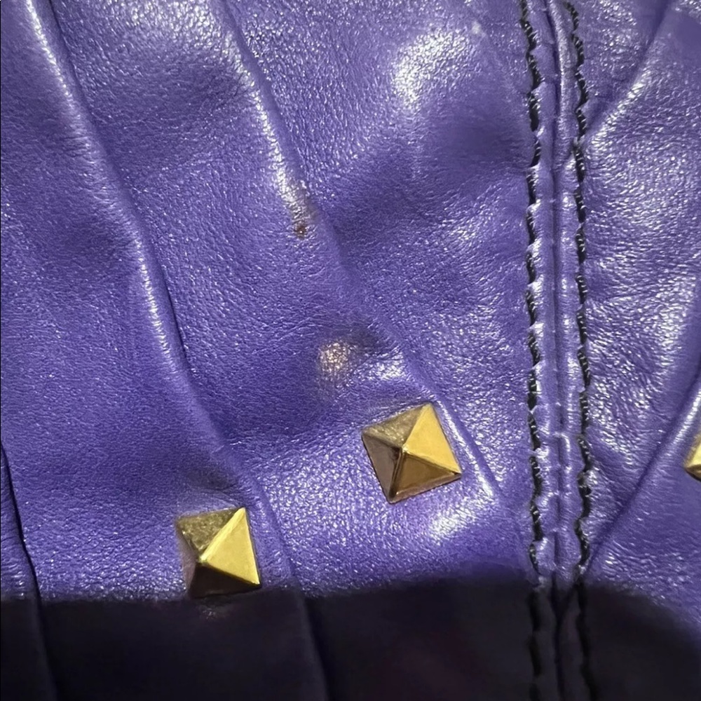 Valentino Maison Purple rockstud bag ASO Gossip Girl Jenny Humphrey - Picture 8 of 10